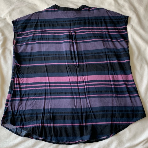 EUC striped challis top - Picture 3 of 5